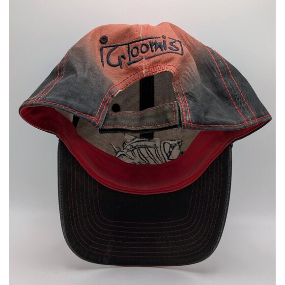 Vintage G Loomis Orange & Black Fade Fear No Fish Cap Hat Strap Back The Game - Picture 4 of 6
